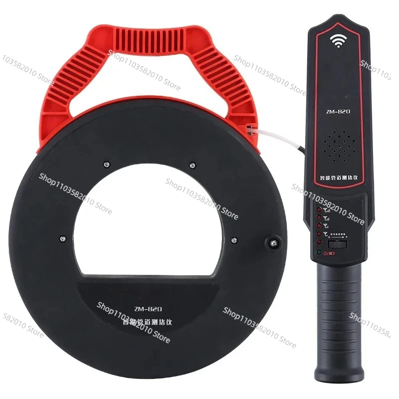 ZM-820 Wall PVC Iron Pipe Blockage Detector Rechargeable Pipeline Block Tester Pipeline Clogging Locating Instrument Pinpointer