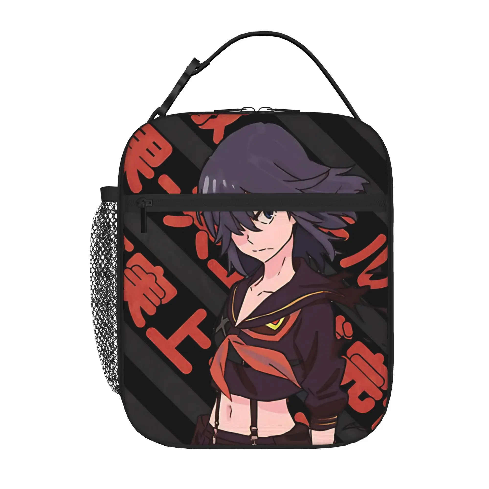 1 Piece Zipper Closure fighting  Storage Bag Pocket Kill la Kill School Lunch Food Box Reusable For Lunch Food Bag