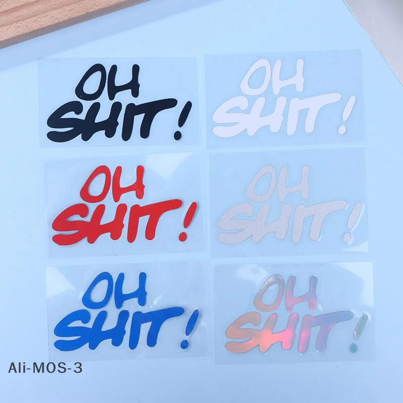 【S】صائق فينيل مقاوم للماء للدراجات النارية، قطعة واحدة من ملصقات الحروف المضحكة للخوذة والسكوتر والسيارة، لاصق متين #4