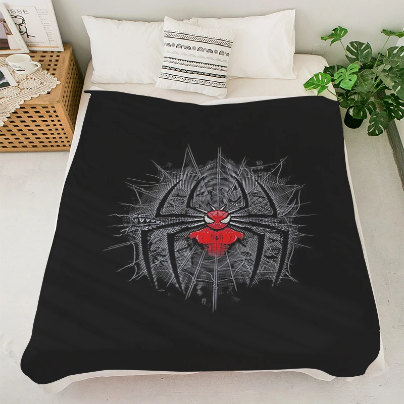 Cobertores de sofá s-spider-men cobertor fofo macio cobertores de microfibra cama king size cobertor quente joelho acampamento anime cobertor