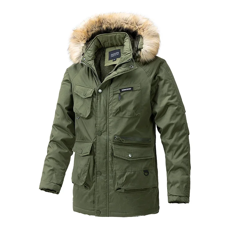 

Winter Outdoor High-quality Fashion Trend Thickened Warm Windproof Breathable Men's Casual Versatile Breathable Cotton Clothing