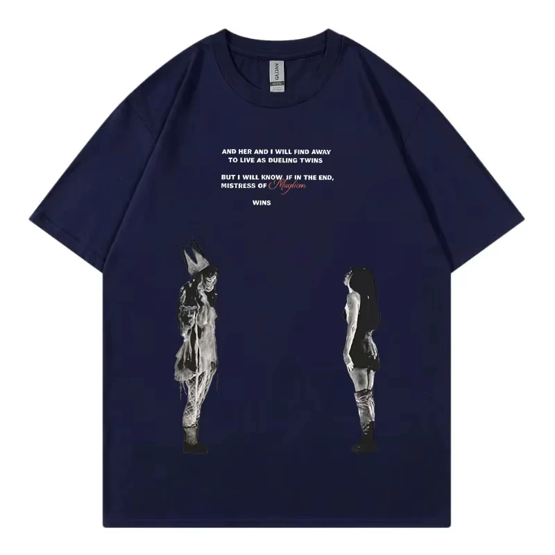 Ropa para hombres y mujeres, camisetas góticas Vintage, camiseta de Lady Gaga The Mayhem Ball Tour 2025 Merch, camisetas informales de gran tamaño a la moda