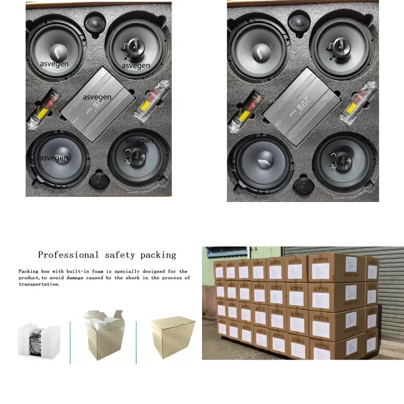 Car Subwoofer High-end DSP Power Car Speaker And Amplifier With Frequency Divider Car Audio Horn Set Amplifier