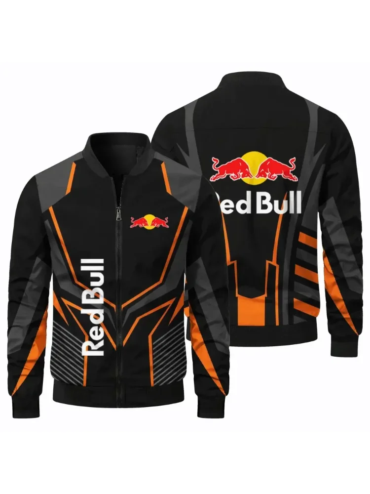 AliExpress Red Bull Motorcycle Jacket Windbreaker Men's and Women's Cycling Clothing Casual Harajuku Cycling Jacket Sports Red Bull Racing