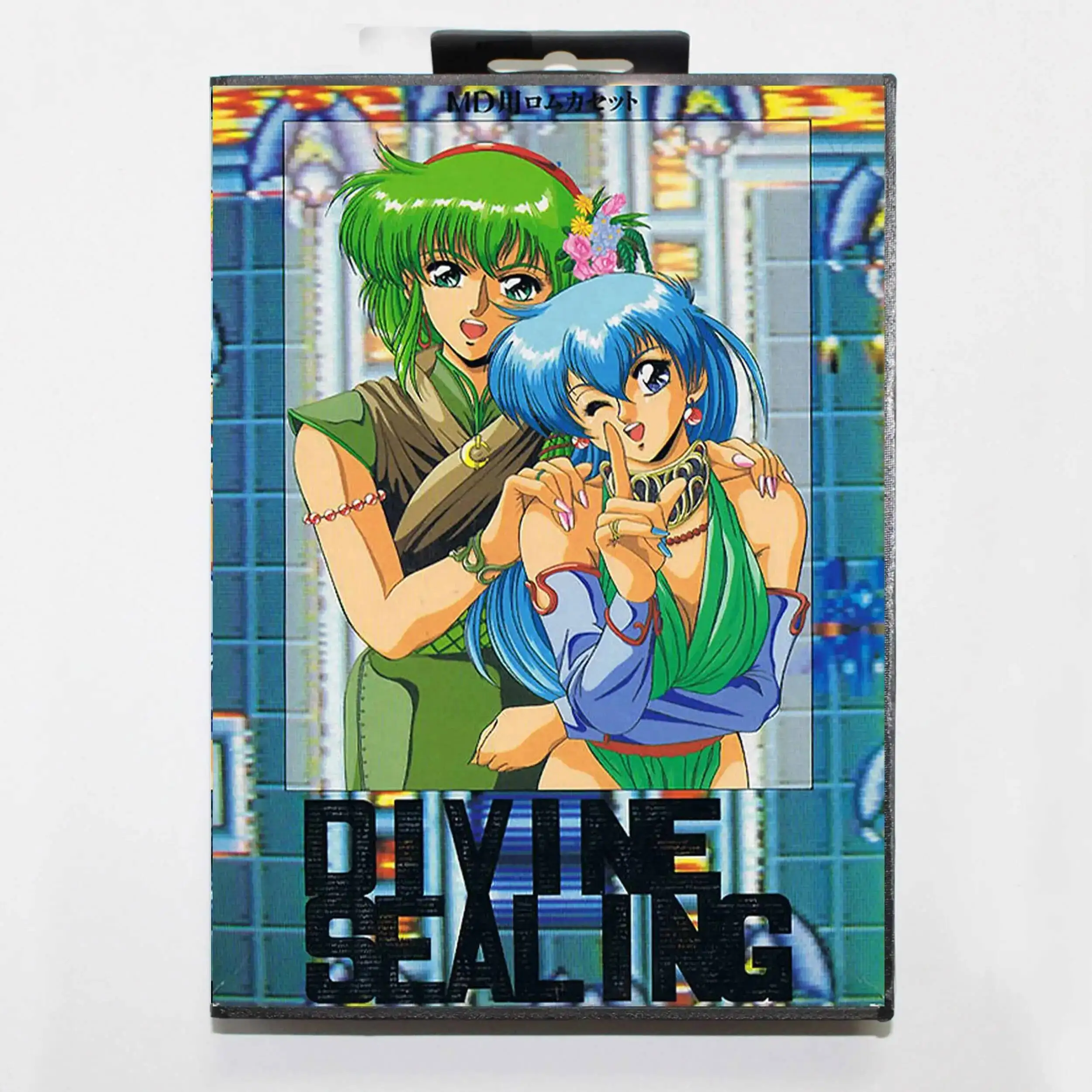 Oferta Imperdível: Cartão de Jogo Divine Sealing com Caixa JP 16bit MD para Sega Mega Drive/Genesis