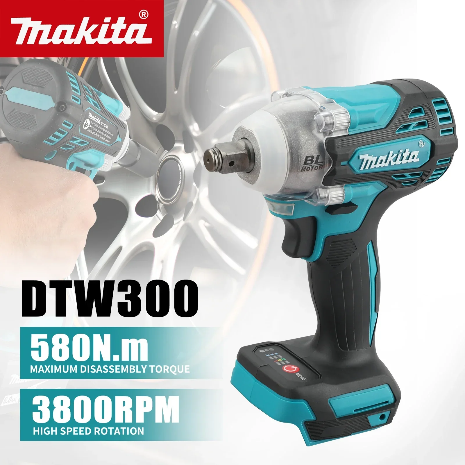مطحنة زاوية Makita18VBrushless DGA404 ومفتاح ربط DTW300 لاسلكي، محمول للغاية لتجديدات المنزل، ومشاريع DIY ومواقع البناء #3