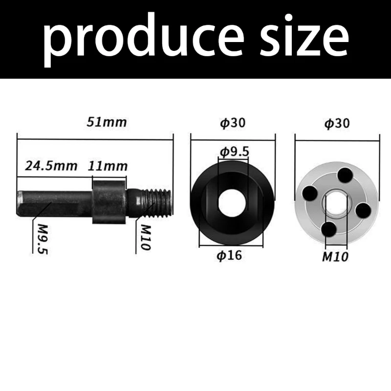 Industrial Drill to Grinder Adapter Manganese Steel Rotary Tool Converter for Professional Crafting Metalworking Woodworking