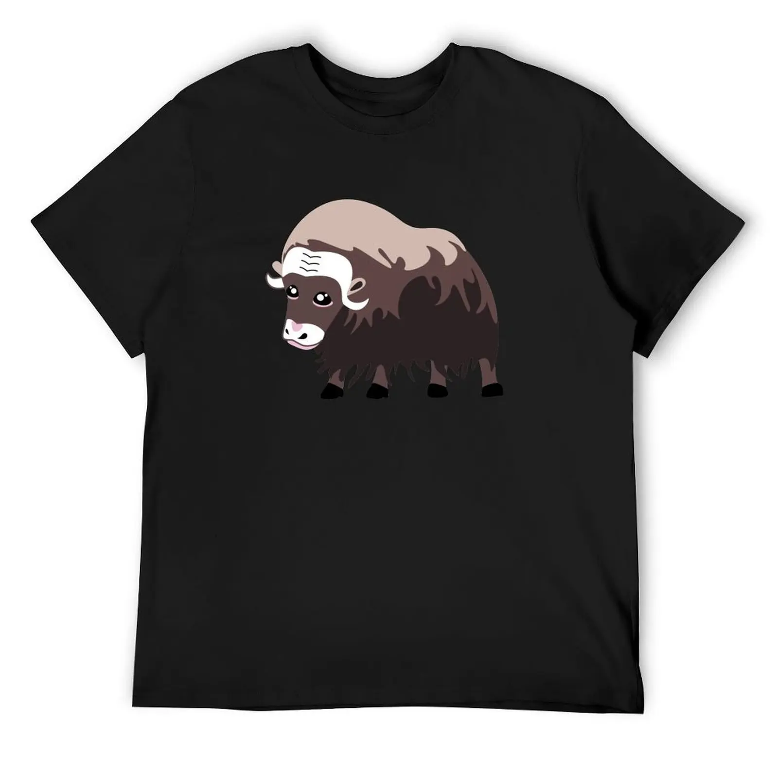 Camiseta de muskox, buey musk y musk-ox, animales salvajes del polo del norte, camiseta de gran tamaño, costumbres de anime, diseña tus propias camisetas para hombre