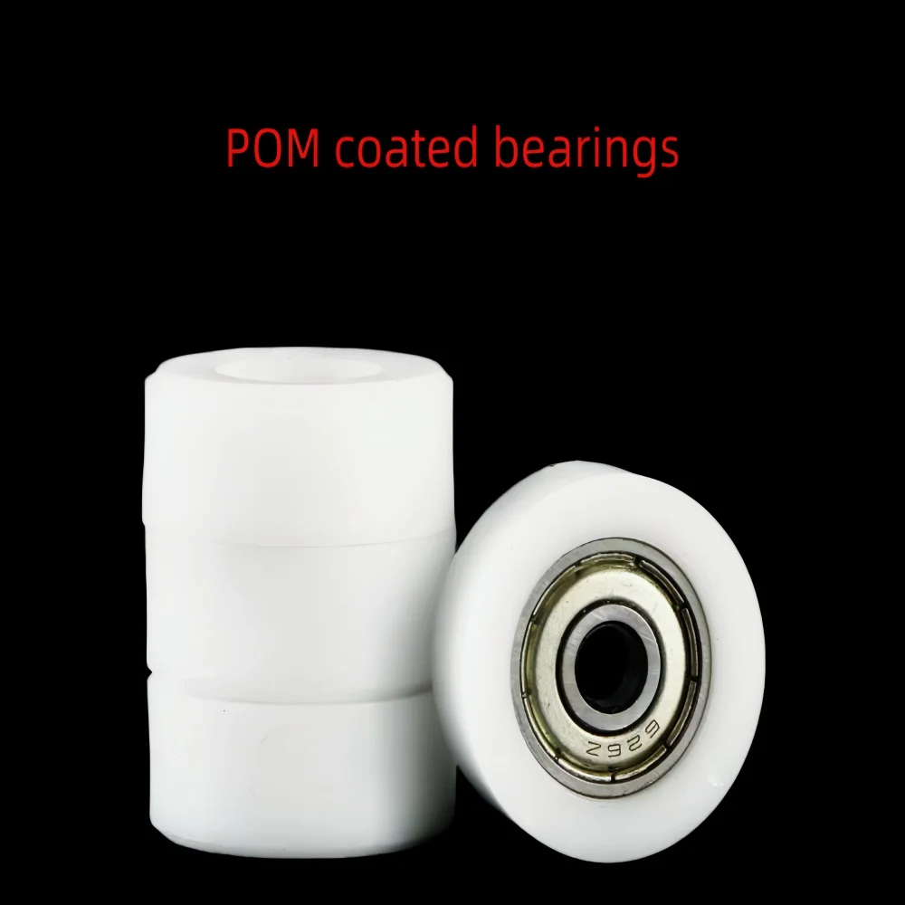 Inner Diameter 8-15 POM High-Speed Rubber Coated Bearing, Roller and Guide Wheel, Wear-Resistant and Corrosion-Resistant