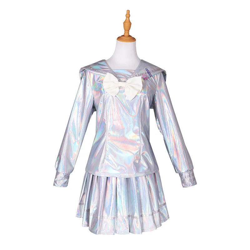 ชุดเครื่องแบบนักเรียนชุดลายปักเลเซอร์สำหรับชุดคอสเพลย์ผู้หญิง