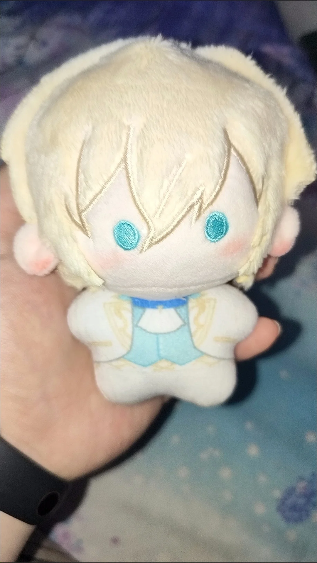 Gefüllte 10 cm große Ensemble-Stars! Eichi Tenshouin Leo Tsukinaga Bedruckter Körper Baumwolle Puppe Rucksack Anhänger Ornament oder Geburtstagsgeschenk