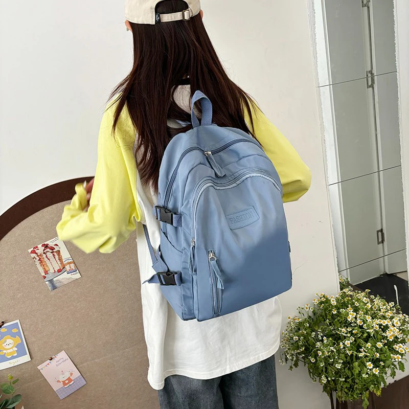 Creative Waterproof Teenage Nylon Book Bag Large Capacity Backpack Fashion Students School Bag Boys Girls Travel Backbag