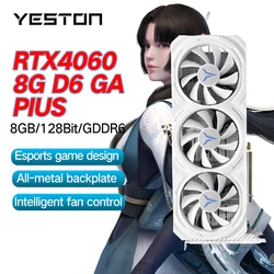 Yeston RTX 4060 RTX 4060 TI 8G Gaming Graphics Card 8G GDDR6 128-bit PCI-E 4.0 HDMI 8Pin Desktop Video Card placa de video