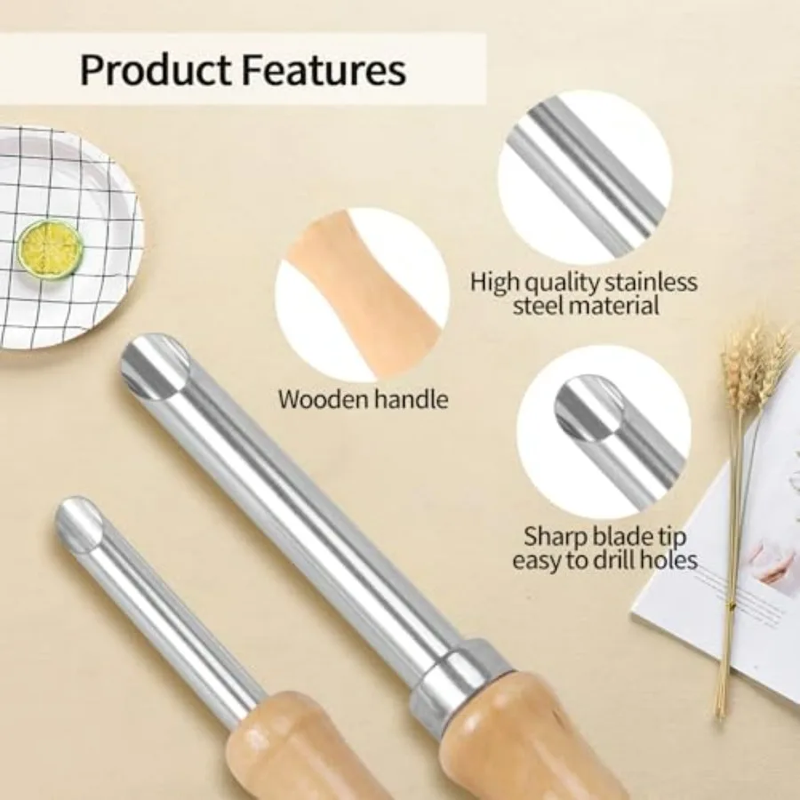 Stroperforator voor plastic deksels Limonade-perforator voor plastic deksels Limonadebeker-deksel Perforator voor rietje met duurzame Desi