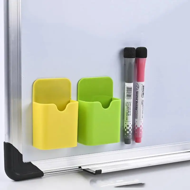 @*Magnetic Whiteboard Chalk Pen Box Portable Storage Organizer with Eraser Compartment for Students Teachers School Use