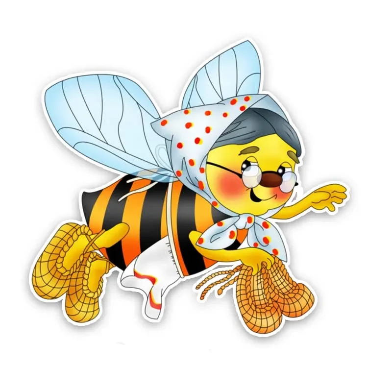 

Car Stickers Honeybee Granny Use Fridge Helmet Stickers Laptop Decals, Cover Scratches PVC