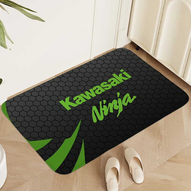 Rug for Bedroom K-Kawasakis, Non Slip Room Floor Carpet, Outdoor Entrance Doormat, Bathroom Mat, Kitchen Treadmill Rug, Bathmat