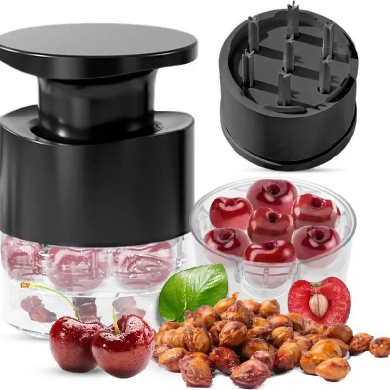 7 Holes Cherry Pitter Remover Olive Corer Tool Multi-Purpose Fruit Vegetable Pitting Kitchen Gadget