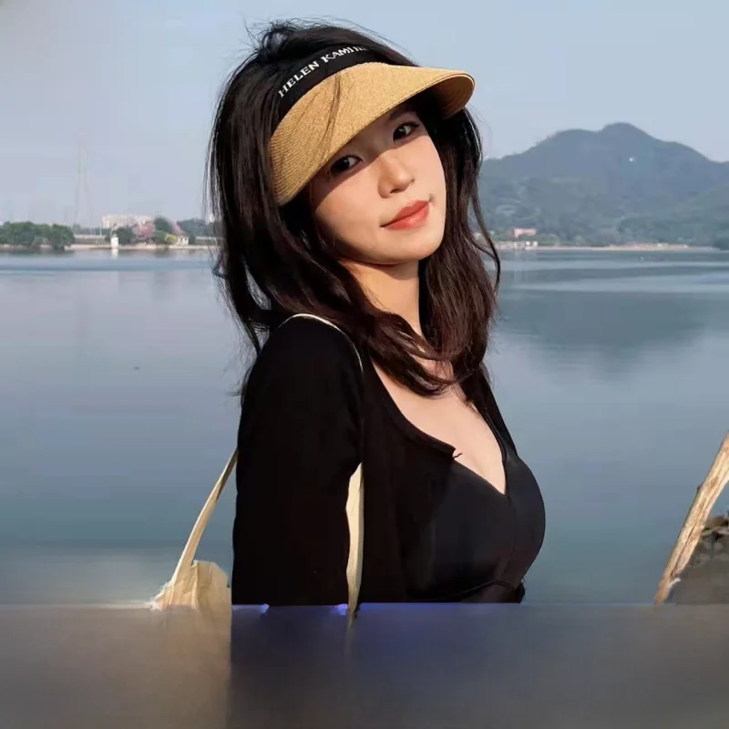 

Helen Rfia St Hat Women's Summer Travel Sun Protection Hat Emp Top Hat Sunade Cap Casual Sle for Youth And Travel