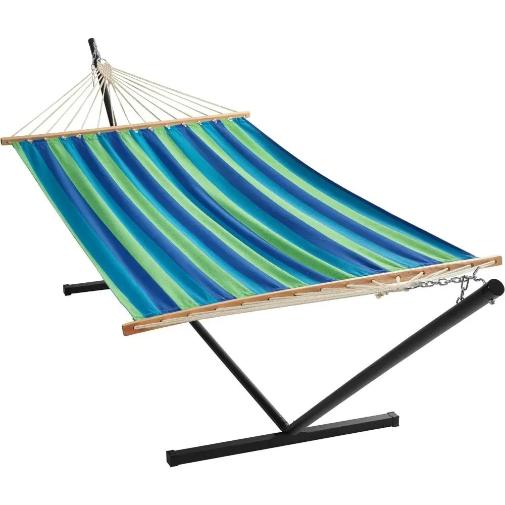 

Hammock with Stand Included 2 Person Heavy Duty Max 450 LBS Comfortable Free Standing Hammock for Outdoor