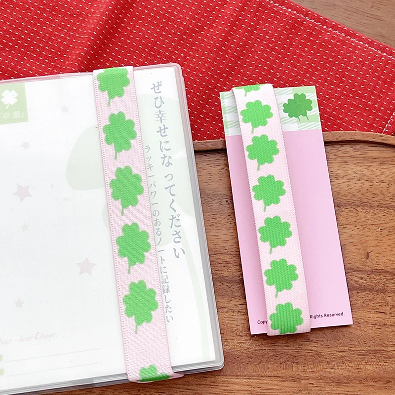 

Эластичный ремешок для блокнота-планировщика с милым клубничным декором, ремешок в стиле INS, ремешок для хранения в стиле Kawaii, аксессуар для дневника, скрапбукинга