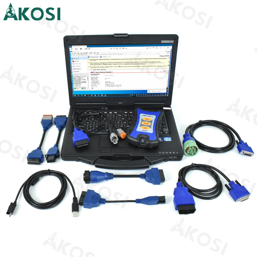 Truck Diagnostic Tool For NEXIQ-3 USB Link N3  Diesel Truck Interface Diagnostics Excavator USB Link 3 with CF53 Laptop