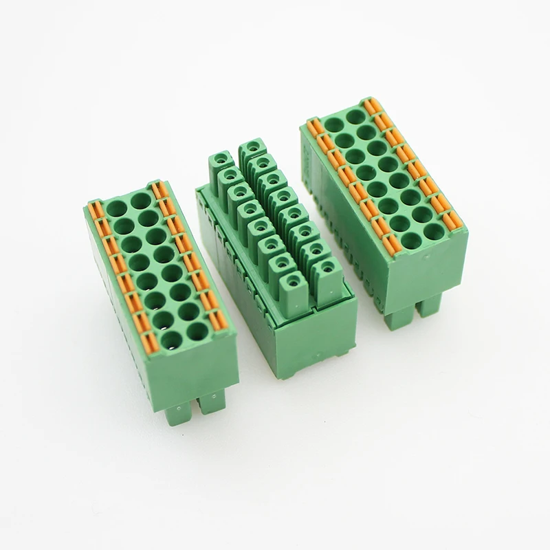 

10pcs/lot 3.5mm FEMALE PCB CONNECTORPLUG-IN TEMINAL BLOCKS 15EDGKNH KF2EDGKS DFMC1.5/-ST-3.5
