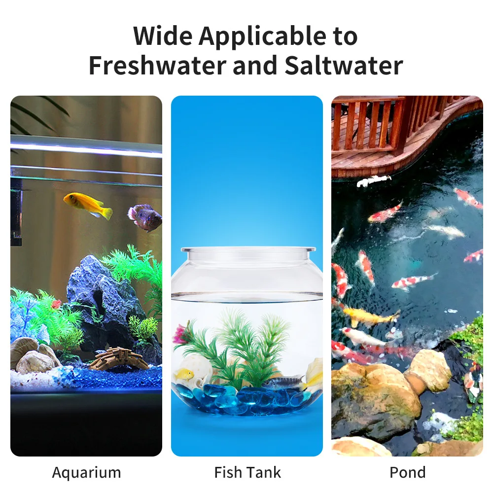 6-In-1 Water Quality Test Strips Fish Tank Ammonia Nitrogen Nitrite Test PH Hardness Multi-Function Test Strips