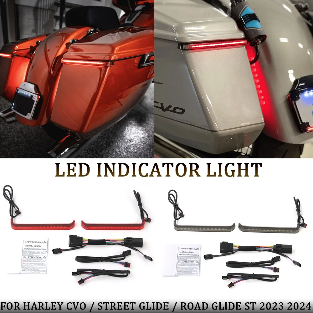 

For Harley CVO Street Glide Road Glide ST 2023 2024 Motorcycle Accessories LED Brake Light Turn Signal Pilot Lamp