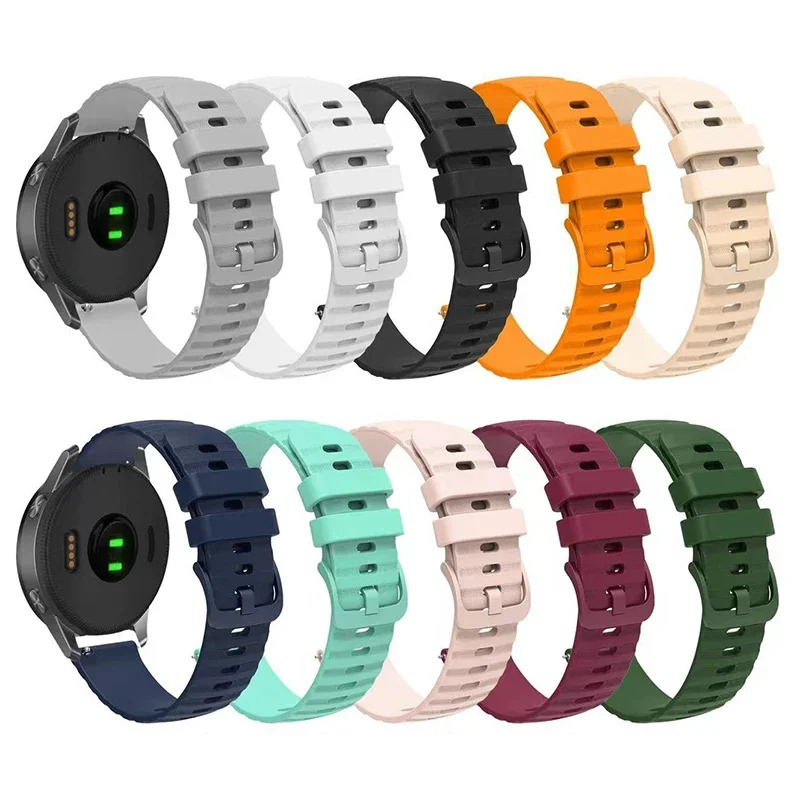 Wave Silicone Strap for Huawei Band Watch GT 4 41 46mm Soft Bracelet for Huawei GT4 GT3 2 Pro Correa Amazfit GTS GTR 18 22 20mm