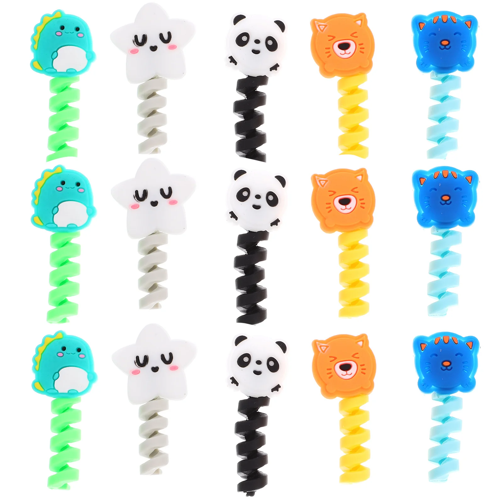 50pcs Animal Protectors For Usb Data Cords Durable Cord Protector Charging Cable Buddy Strain Relief Holder Cable Sleeve