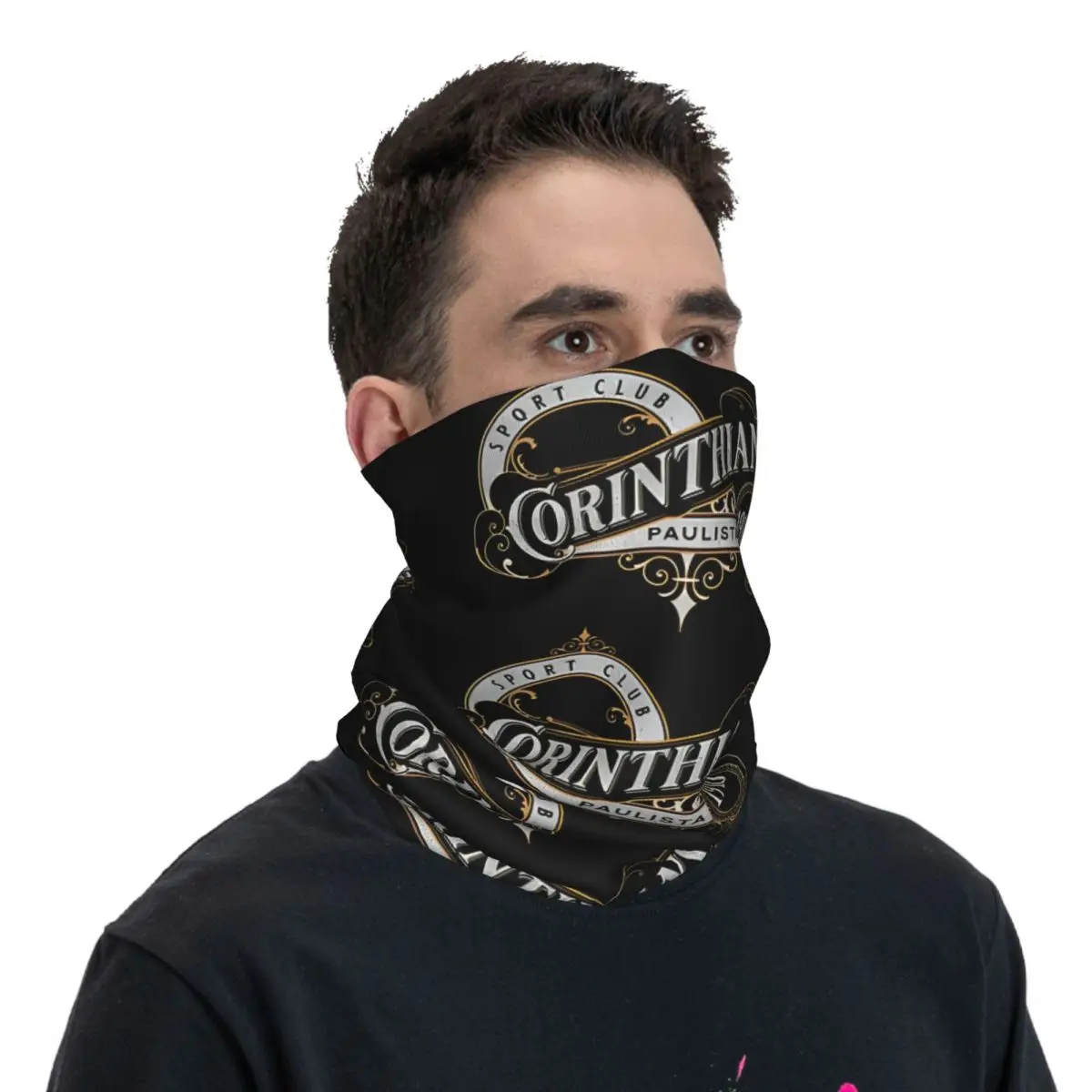 Sport Club Paulista Corinthians Bandana Neck Cover Motocross Face Mask Balaclava Cycling Unisex Adult Winter image 6