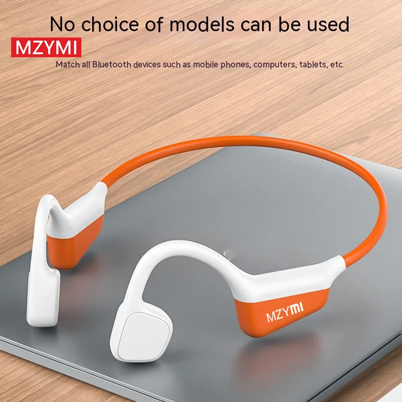 MZYMI I18 PRO Bone Conduction Earbud Wireless Headphones Compatible Bluetooth Earphone TWS with Mic Swimming Sports Wear Headset
