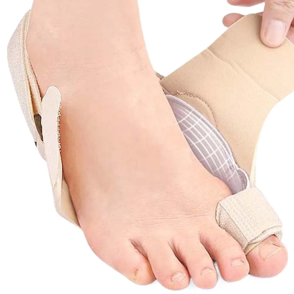 Feet Valgus Corrector Toe Orthotics Brace Thumb Valgus Adjuster Foot Care Tools Toe Straighteners Black Nude Color