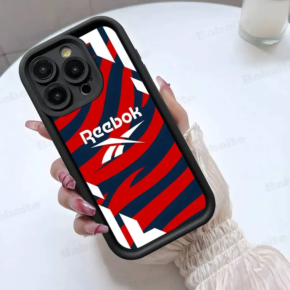 Classic Sports brand R-Reebok logo Silicone Phone Case for iPhone 17 Pro Max 16 15 14 13 12 11 Plus 17 Air view 4