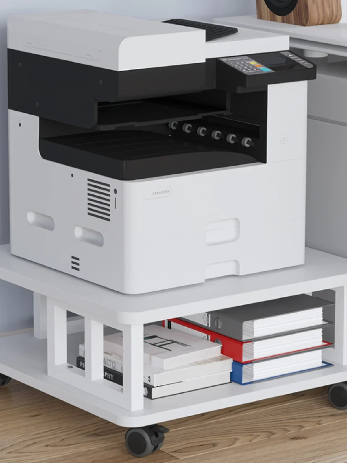 Large Printer Stand Mobile Office Desk Underneath Storage Ra Stand Floor Mounted Carbon Steel Organizer For Printer