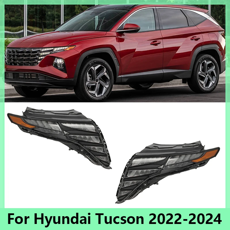 

Автомобильные фары для Hyundai Tucson 2022 2023 2024, сигнальная фара, автомобильные аксессуары, СВЕТОДИОДНЫЙ DRL фара 92207CW010 92208CW010