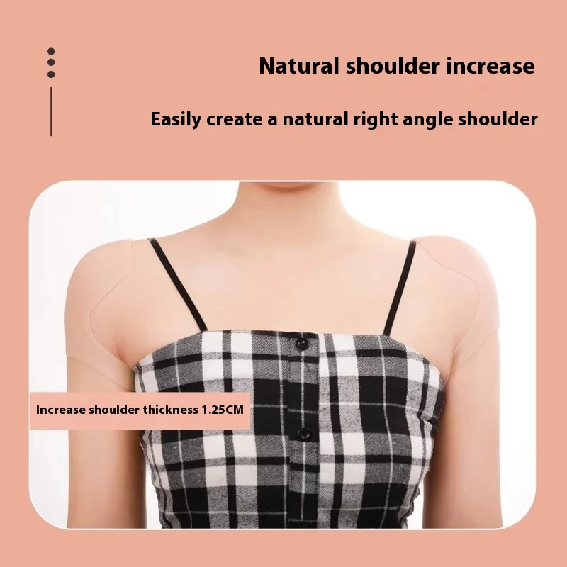 Adjustable Silicone Shoulder Pads Detachable Square Contour Cosplay Enhancer Reusable Slim Padding Costume Accessory Men Women