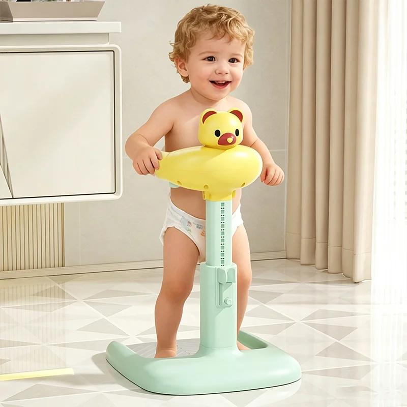 Baby Shower Stand With Anti-Slip Base Adjustable Height Baby Bath Standing Support Toddler Shower Stand For Infants 6-36 Months