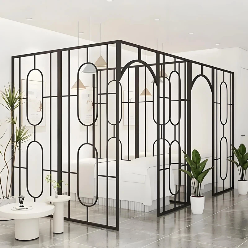 custom.Custom Art Deco Stainless Steel Partition Wall Beauty Salon & Spa-Multi-Functional Room Divider with Wedding/Birthday