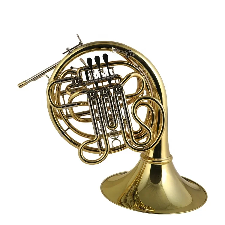 Professional 4-key double detached bell french horn musical instruments