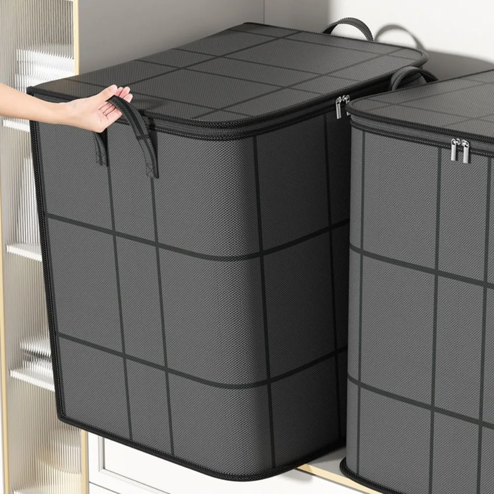 Foldable Clothes Storage Bins Clothes Organizer with Durable Handle Quilt Storage Bag Large Capacity Waterproof