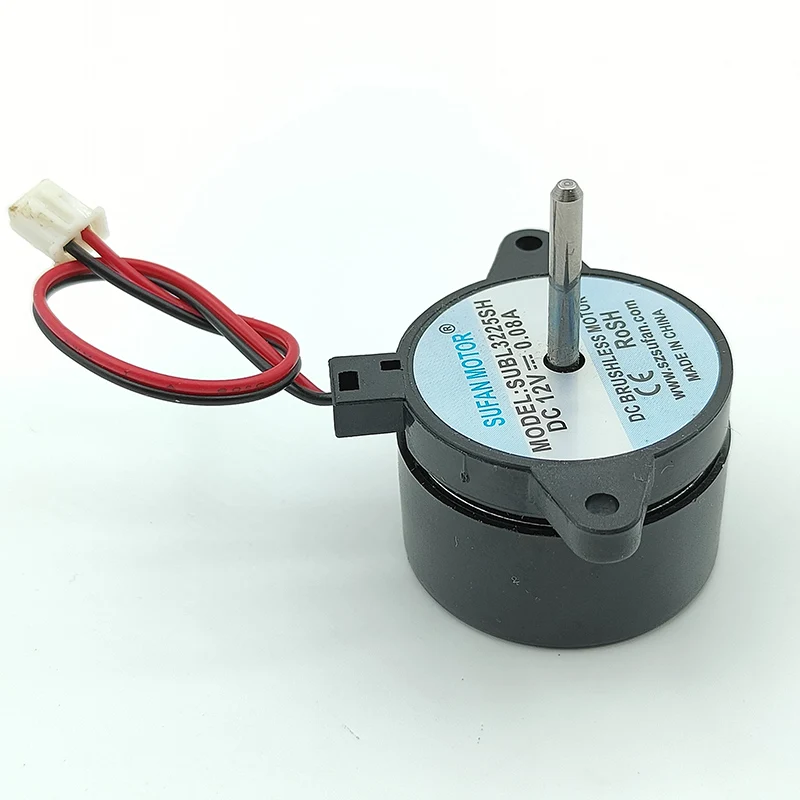 Micro 33MM DC Brushless Motor DC 12V 3800RPM Outer Rotor Built-in Driver Silent Mute Brushless Fan Motor 21MM Long Shaft