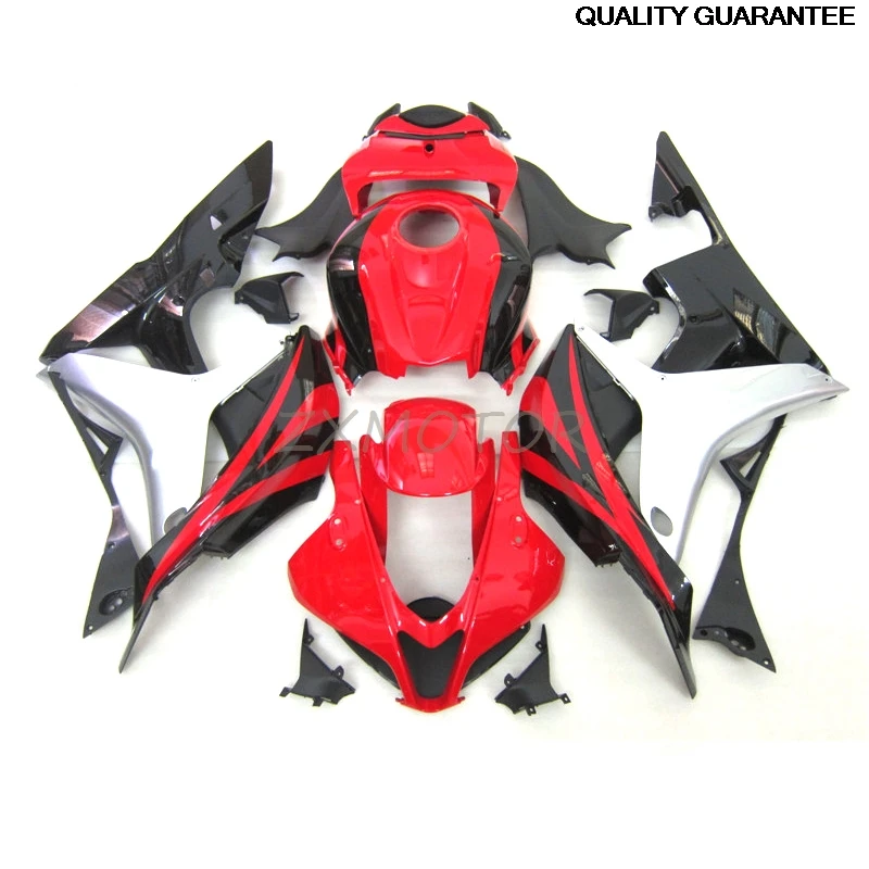 

Новый мотоциклетный комплект для Honda CBR600RR F5 2007 2008, обтекатель cbr600rr f5 07 08, красный, черный, белый, обтекатели ZX09