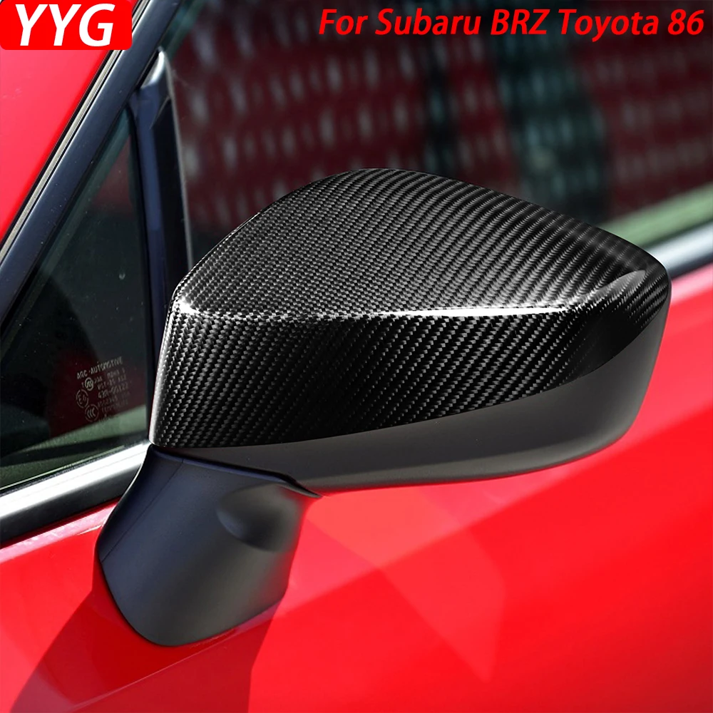 For Toyota GT86 Subaru BRZ Scion FR-S 2012-2015 Carbon Fiber Rearview Mirror Cover Trim Car Decoration Retrofitting Accessories