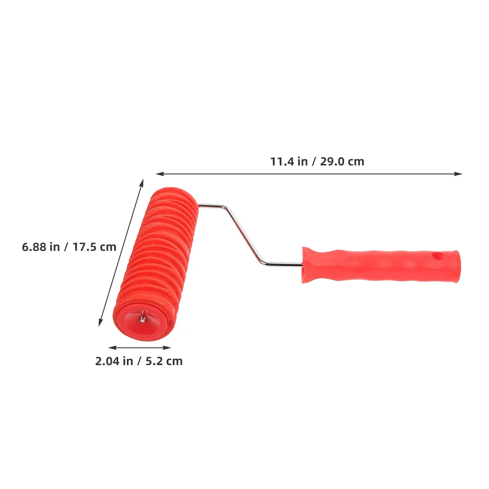 Rouleau de peinture en caoutchouc texturé Durable, 2 pièces, bricolage, décoration murale, Texture de gaufrage, polyvalent pour armoire de plafond
