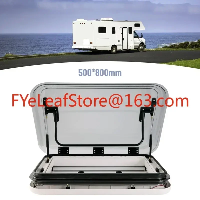 Can be customized Large Caravan RV Skylight Roof Vent Hatch 3-Size with LED Light 500/700/800 x 500mm Cut Out for Motorhome