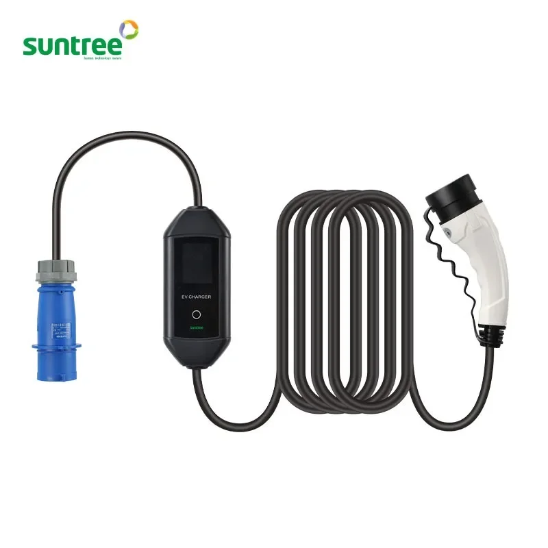 5 Meters EV Charging Cable 16a 3.5KW Portable EV Charger Type 2 EU Home AC Electric Car Charging Station