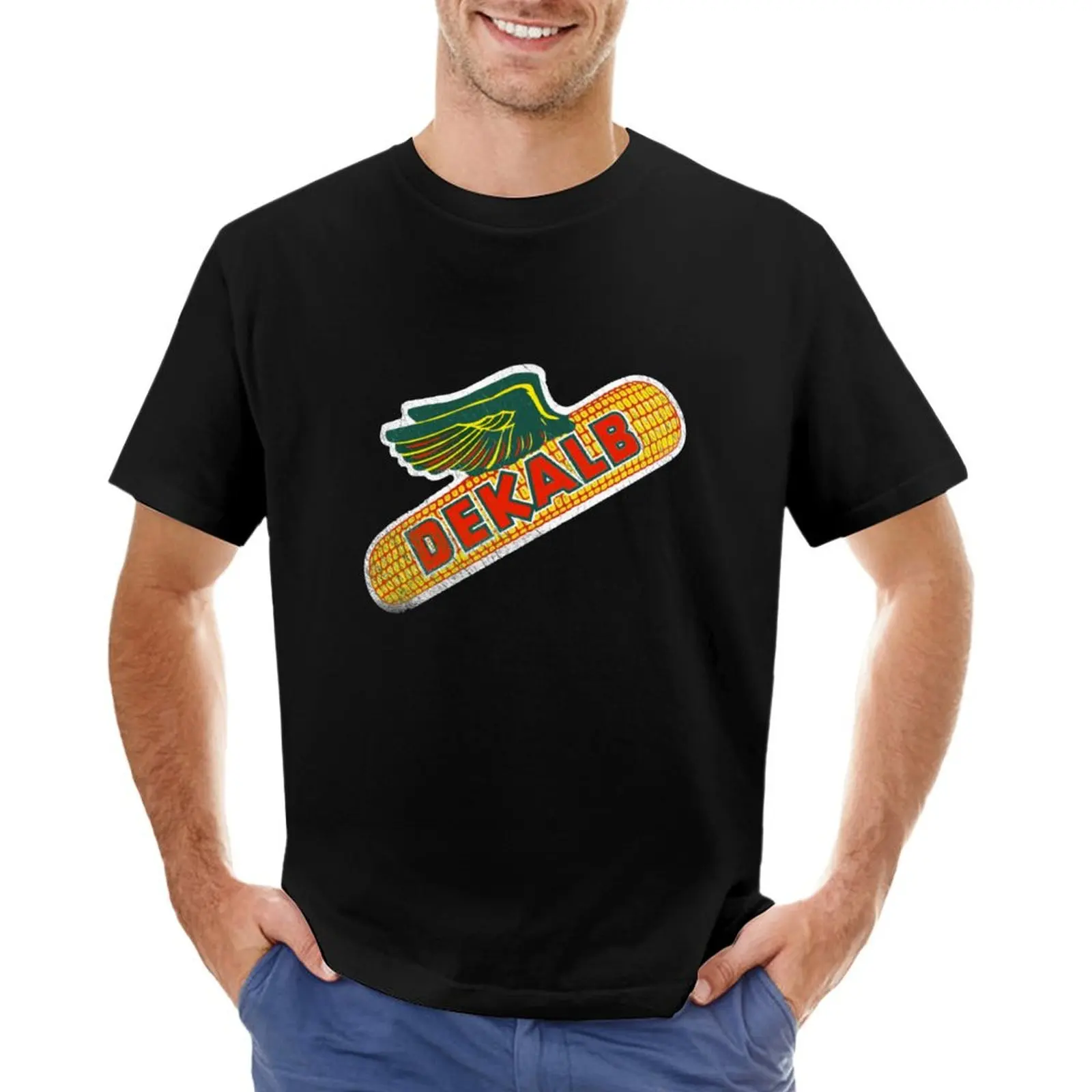 Dekalb USA T-Shirt quick-drying oversized t shirt mens funny t shirts