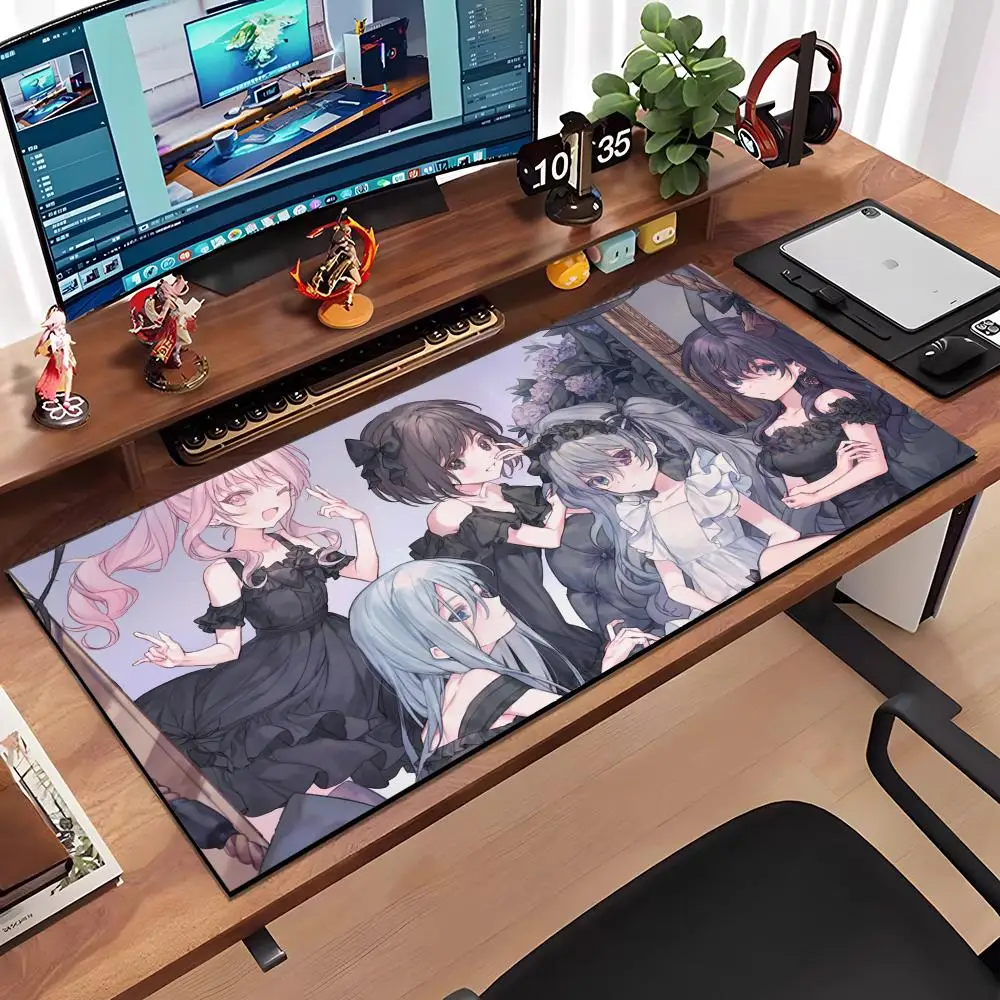 لوحة ماوس F-Final F-Fantasy كبيرة مضادة للانزلاق من المطاط للألعاب لوحة مكتب متينة بحافة سميكة مناسبة للمكتب والألعاب #4